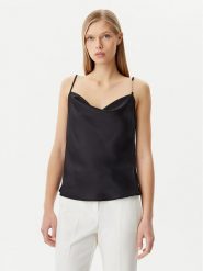Rinascimento Top CFC0019818002 Czarny Regular Fit. Czarne topy damskie RINASCIMENTO, l, bez wzorów, z syntetyku, bez kołnierzyka. Za 169.99 zł.