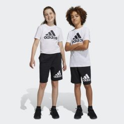 Essentials Big Logo Cotton Shorts. Białe szorty męskie Adidas, bez wzorów, klasyczne. Za 119.00 zł.