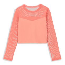 Koszulka sportowa dziecięca Lemon Explore WL4 crop top. Brązowe koszulki dziewczęce LEMON explore, m, bez wzorów, z materiału, bez ramiączek. Za 59.90 zł.