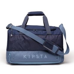 Torba sportowa Kipsta Hardcase 45 l. Niebieskie torby męskie na ramię Decathlon, bez wzorów, z gumy, na ramię, duże. Za 89.99 zł.