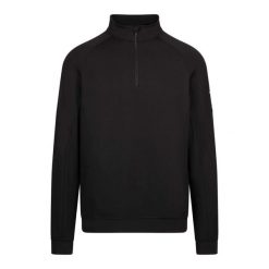 Bluza Męska Suwak Do Połowy Zakery. Czarne bluzy z kapturem męskie Trespass, l, z dzianiny. Za 171.99 zł.