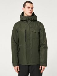 Oakley Kurtka narciarska "Core Divisional" w kolorze khaki rozmiar: L. Brązowe kurtki narciarskie i snowboardowe damskie Oakley, l, bez wzorów, bez kaptura. Za 461.21 zł.