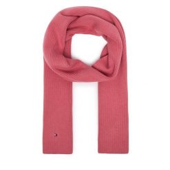 Szalik Tommy Hilfiger. Czerwone szaliki i kominy damskie Tommy Hilfiger, bez wzorów. Za 289.99 zł.