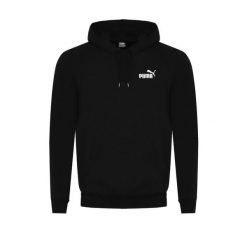 Bluza Z Kapturem Męska Logo Essentials. Czarne bluzy z kapturem męskie Puma, m. Za 89.61 zł.