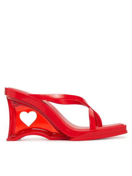 Melissa Japonki Melissa Glass Heel Ad 35801 Czerwony. Czerwone klapki damskie Melissa, bez wzorów, z tworzywa sztucznego, bez obcasa. Za 719.99 zł.