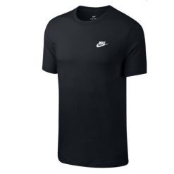 Nike SportSwear, T-Shirt Uomo Con Logo Cucito - Blu, Bianco,. Białe t-shirty męskie Nike, m, bez wzorów, z bawełny, bez kołnierzyka. Za 100.99 zł.