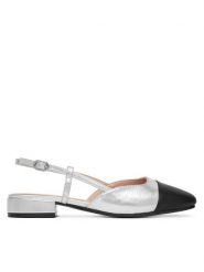 Clara Barson Sandały WS24040-04 Srebrny. Szare sandały damskie Clara Barson, bez wzorów, ze skóry, bez obcasa, na płaskiej podeszwie. Za 95.99 zł.