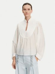 Munthe Bluzka Frantz 251100525130 Écru Loose Fit. Bluzki damskie Munthe, bez wzorów, z wiskozy, bez ramiączek. Za 849.99 zł.