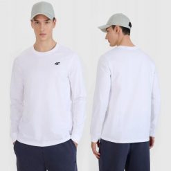 LONGSLEEVE MĘSKI 4F KOSZULKA BLUZKA Z DŁUGIM RĘKAWEM TLONM432 3XL. Białe t-shirty sportowe męskie 4f, m, z bawełny, bez ramiączek, na fitness i siłownię. Za 69.99 zł.
