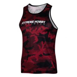 Koszulka sportowa bez rękawów męska Tank top EXTREME HOBBY HAVOC. Czerwone t-shirty sportowe męskie EXTREME HOBBY, m, z elastanu, bez ramiączek, na fitness i siłownię. Za 139.00 zł.