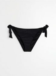 Dół od bikini wiązany po bokach - czarny. Czarne bikini damskie Sinsay, bez wzorów. Za 15.99 zł.