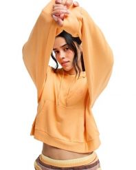 Bluza z kapturem dla Kobiety SURFING BY DAYLIGHT Pomarańczowy. Brązowe bluzy z kapturem damskie Roxy, m, z elastanu. Za 167.99 zł.