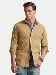 Polo Ralph Lauren Koszula 710805564505 Beżowy Regular Fit. Brązowe koszule męskie Polo Ralph Lauren, m, bez wzorów, z bawełny, bez kołnierzyka, bez ramiączek. Za 689.99 zł.