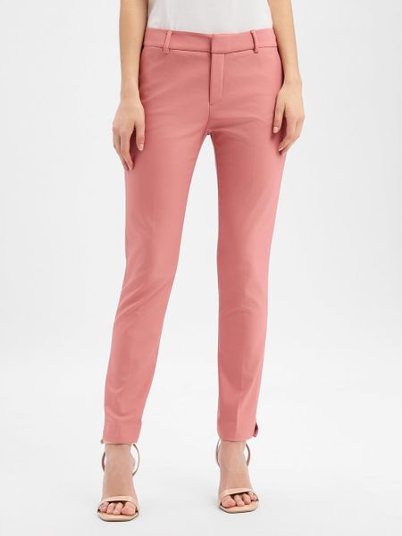 MOS MOSH Spodnie Kobiety Bawełna różowy, 38. Czerwone spodnie materiałowe damskie Mos Mosh, bez wzorów, z bawełny, eleganckie. Za 549.95 zł.