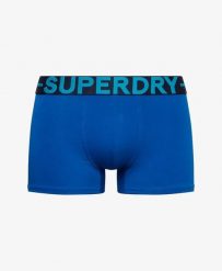 Superdry Trunk Triple Pack — przylegające bokserki z bawełny organicznej. Niebieskie bokserki męskie Superdry., bez wzorów, z bawełny. Za 200.95 zł.