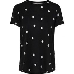 ONLY Koszulka damska Isabella S/S Foil Aop Top Box Jrs Black Dość Silver (rozmiar XS). Czarne bluzki damskie Only, s, bez wzorów, z materiału, bez kołnierzyka. W wyprzedaży za 37.00 zł.
