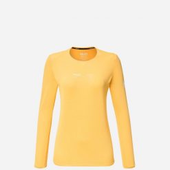 Koszulka damska z długim rękawem Millet Intense Ts Ls W Active Fit. Żółte t-shirty damskie Millet, s, bez wzorów, z materiału, bez ramiączek. Za 259.00 zł.