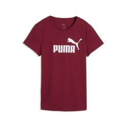 Damska koszulka z logo ESS No. 1 PUMA. Zielone bluzki sportowe damskie Puma, m, z bawełny, bez kołnierzyka, bez ramiączek. Za 106.20 zł.
