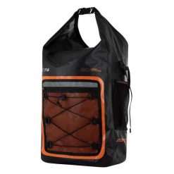Plecak Techniczny Zone3 30L Open Water Dry Bag – Pomarańczowy/Czarny. Brązowe plecaki męskie ZONE3, bez wzorów, z materiału. Za 463.65 zł.
