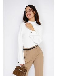 C& Jo Sweter w kolorze białym rozmiar: 42. Białe golfy damskie C& Jo, z kaszmiru, bez kołnierzyka. Za 139.20 zł.