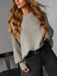 Milan Kiss Sweter w kolorze szarym rozmiar: XL. Szare golfy damskie Milan Kiss, xl, bez wzorów, bez ramiączek. Za 187.07 zł.