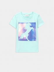 Coccodrillo T-Shirt WC4143202VGA Zielony Regular Fit. Zielone koszulki dziewczęce COCCODRILLO, bez wzorów, z bawełny, bez ramiączek. Za 39.99 zł.