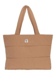 MOSS COPENHAGEN Shopper bag "Sasja" w kolorze beżowym rozmiar: onesize. Brązowe shopper bag damskie MOSS COPENHAGEN, bez wzorów, z materiału, bez dodatków. Za 130.99 zł.