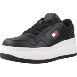 Buty TOMMY JEANS TJW RETRO BASKET FLATFOR Czarny. Czarne obuwie trekkingowe damskie Tommy Hilfiger. Za 489.17 zł.
