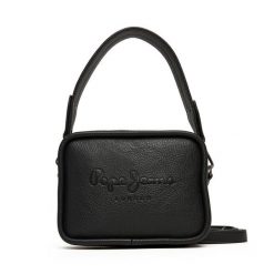 Torebka Pepe Jeans. Czarne listonoszki damskie Pepe Jeans, bez wzorów, z jeansu, bez dodatków. Za 299.99 zł.