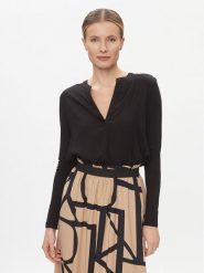 Kaffe Bluzka Calina 10503789 Czarny Regular Fit. Czarne bluzki damskie Kaffe, bez wzorów, z wiskozy, bez ramiączek. Za 189.99 zł.