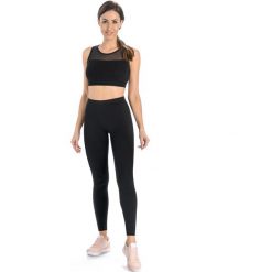 Legginsy na fitness damskie Teyli Classico. Czarne legginsy damskie Teyli, s, bez wzorów, z bawełny. Za 89.99 zł.