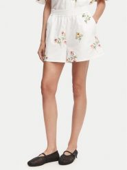French Connection Szorty materiałowe Alissa 799C0 Biały Relaxed Fit. Białe szorty damskie French Connection, bez wzorów, z bawełny. Za 359.99 zł.