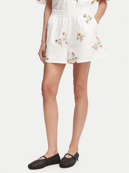 French Connection Szorty materiałowe Alissa 799C0 Biały Relaxed Fit. Białe szorty damskie French Connection, bez wzorów, z bawełny. Za 359.99 zł.