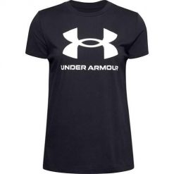 Koszulka sportowa damska Under Armour Live Sportstyle Graphic SS. Białe bluzki sportowe damskie Under Armour, s, bez wzorów, bez ramiączek. Za 252.00 zł.