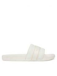 Tommy Hilfiger Klapki Hilfiger Poolside With Webbing FW0FW08529 Biały. Białe klapki damskie Tommy Hilfiger, bez wzorów, ze skóry, bez obcasa. Za 129.99 zł.