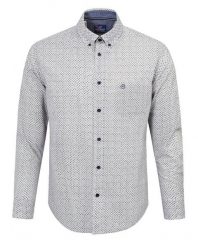 Koszula Weekendowa - Pako Jeans - Lekko Taliowana - Drobny Wzór. Koszule męskie Pako Jeans, l, bez wzorów, z bawełny, bez kołnierzyka, bez ramiączek. Za 169.00 zł.