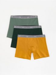 3 pack bokserek Long - żółty. Żółte bokserki męskie Reserved, bez wzorów. Za 69.99 zł.
