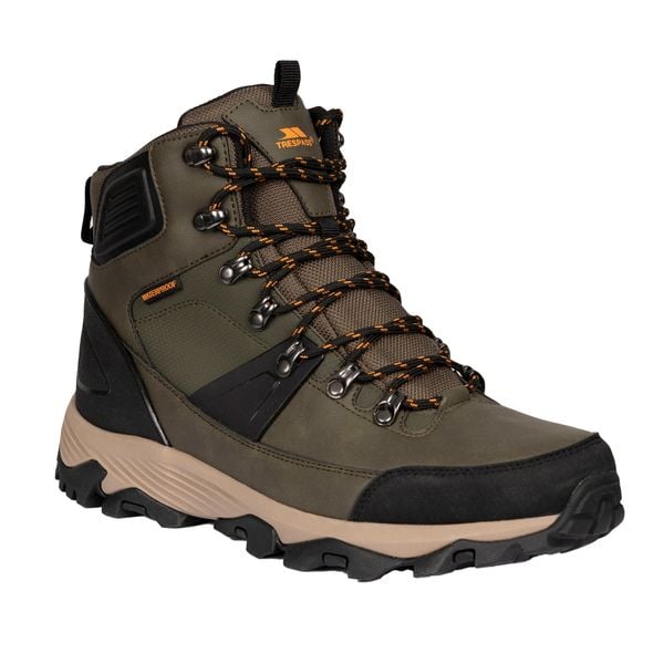 Męskie Wodoodporne Buty Do Chodzenia Conrad. Zielone buty trekkingowe męskie Trespass, z gumy, bez zapięcia, trekkingowe. Za 412.99 zł.