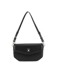 Beverly Hills Polo Club Torebka BHPC-L-001-06 Czarny. Czarne torebki klasyczne damskie Beverly Hills Polo Club, bez wzorów, z materiału, bez dodatków. Za 179.99 zł.
