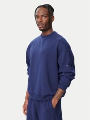 Adidas Bluza Soft Lux KS2772 Niebieski Loose Fit. Niebieskie bluzy bez kaptura męskie Adidas, l, z syntetyku. Za 299.99 zł.