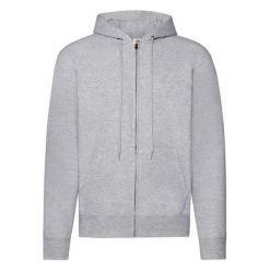 Męska Kurtka Z Kapturem Classic Heather. Szare kurtki męskie Fruit of the Loom, l, bez wzorów, sportowe, z kapturem. Za 127.99 zł.