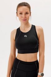 Damski stanik sportowy treningowy Rough Radical Sports Bra Fusion. Czarne biustonosze sportowe damskie ROUGH RADICAL, bez wzorów, z dzianiny. Za 139.90 zł.