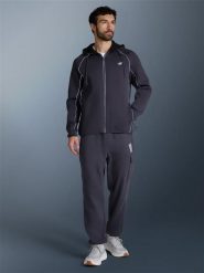 4F Bluza dresowa regular z kapturem męska - szara XXL. Szare bluzy z kapturem męskie 4f, m, z bawełny. Za 199.99 zł.