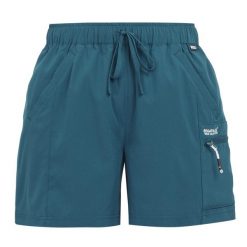 Spodenki damskie Travel Light Packaway. Niebieskie szorty damskie Regatta, bez wzorów, eleganckie. W wyprzedaży za 99.99 zł.