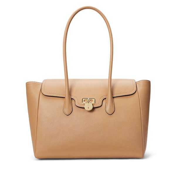 Torebka LAUREN RALPH LAUREN. Brązowe torebki klasyczne damskie Lauren Ralph Lauren, bez wzorów, bez dodatków. Za 1,179.00 zł.