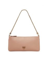 PINKO Torebka Horizontal Flat AI 24-25 102747 A20F Różowy. Czerwone torebki wieczorowe Pinko, bez wzorów, ze skóry, wizytowe, bez kołnierzyka, bez ramiączek. Za 419.99 zł.