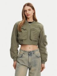 ONLY Kurtka bomber Saga 15336303 Zielony Regular Fit. Zielone kurtki damskie Only, xl, bez wzorów, z syntetyku, bez kaptura. Za 139.99 zł.