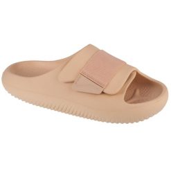 Klapki unisex Crocs 2094132DS. Brązowe klapki damskie Crocs, bez wzorów, z materiału, bez obcasa. Za 366.00 zł.