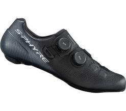 Buty kolarskie szosowe RC903 S-PHYRE, czarne SZEROKIE. Czarne buty wizytowe męskie SHIMANO, z materiału, bez zapięcia. Za 1,695.00 zł.