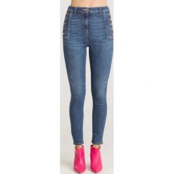 JEANSY SLIM FIT Elisabetta Franchi. Niebieskie jeansy damskie Elisabetta Franchi, z podwyższonym stanem. Za 1,519.00 zł.